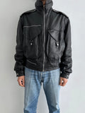 1980s Italy leather black.