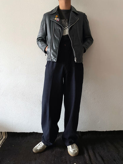 ~40's navy wool trouser