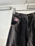 5 pockets black denim