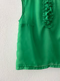 sheer green sleeveless top