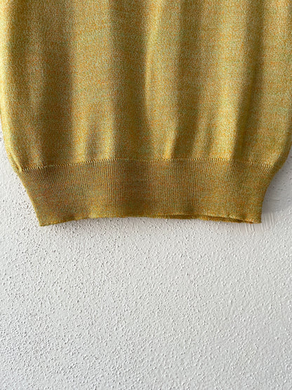 mustard summer rib knit