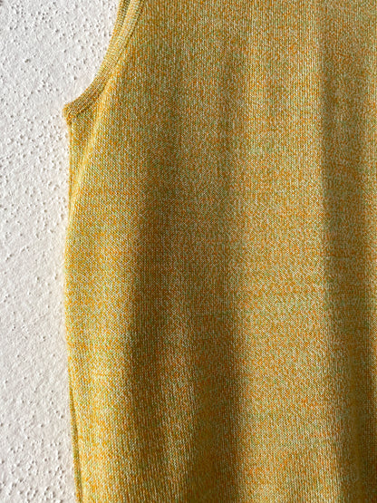 mustard summer rib knit