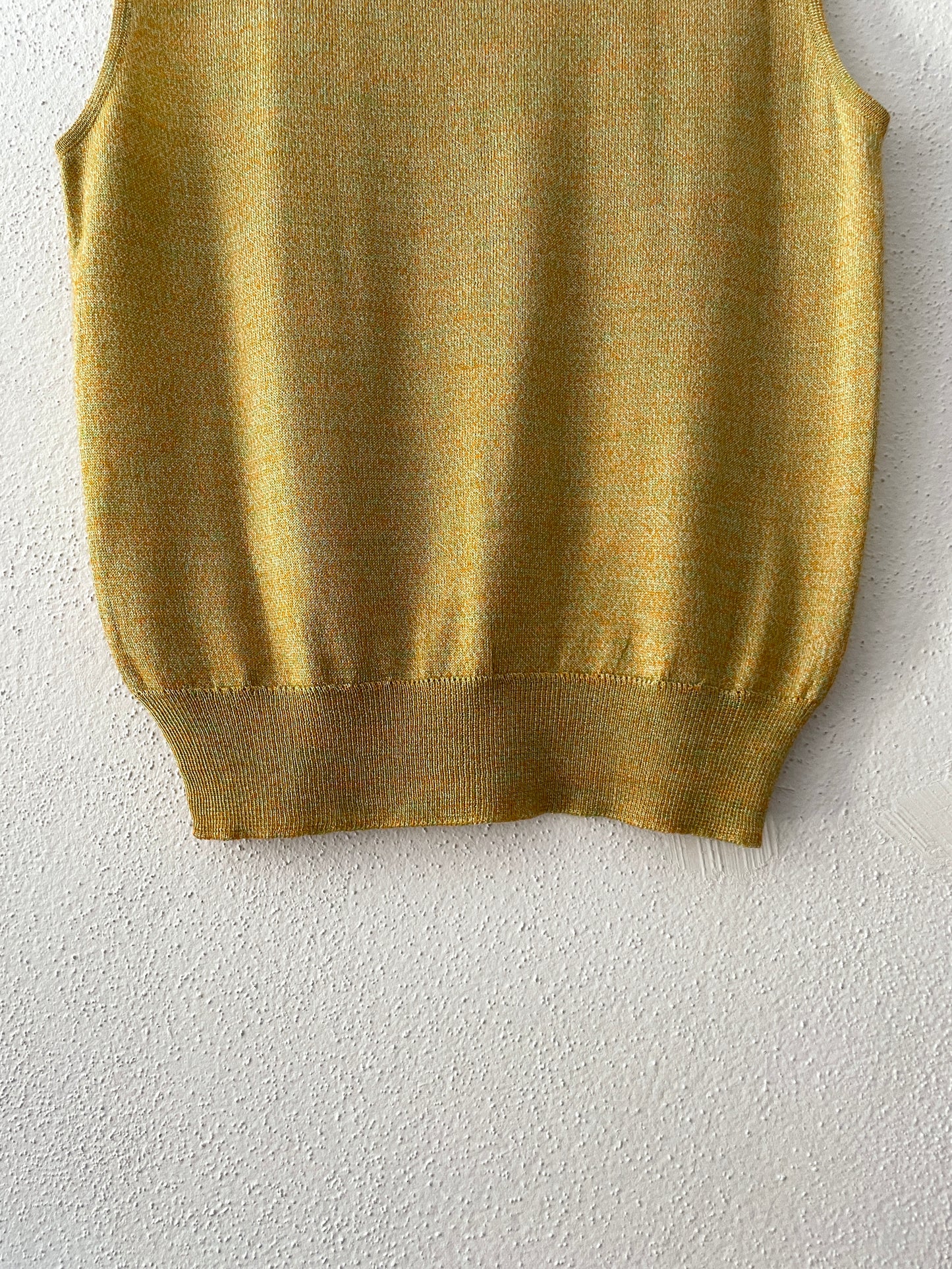 mustard summer rib knit