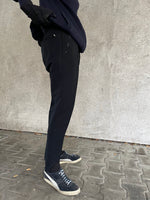 50s-60s Helanca black leisure trouser