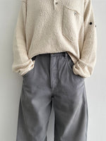 80s elephant gray trouser