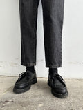 5 pockets black denim