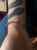 Fish born twist silver bracelet