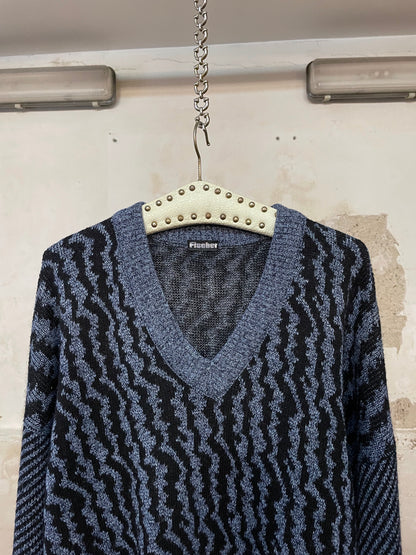 90s Pattern knit. Made in Denmark.