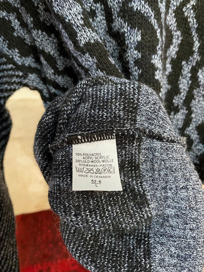 90s Pattern knit. Made in Denmark.