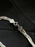 Silver 925 herringbone braid
