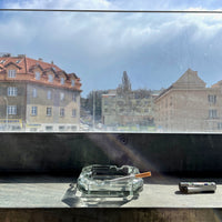 Czechoslovakia Bohemia glass ash tray