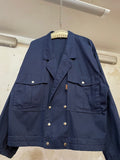 Late 70s Cotton double breasted work jacket