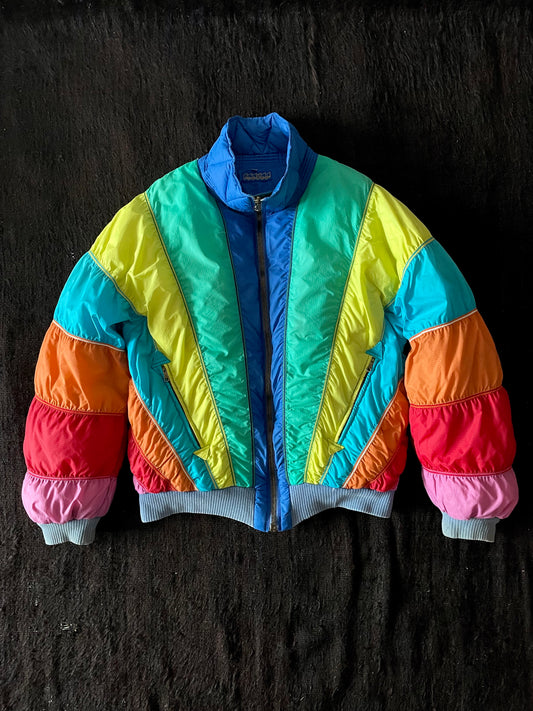 JET SET 80s 80's 1980s 1980's vintage special jacket puffer down rainbow colorful ジェットセット ヴィンテージ ダウンジャケット パファージャケット ジャケット