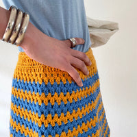 vitamin crochet mini skirt