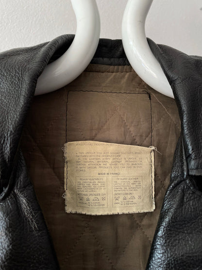 70s JAPA Leather jkt, Made in France