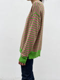 cashmere blend guava striped