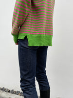 cashmere blend guava striped