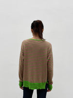 cashmere blend guava striped