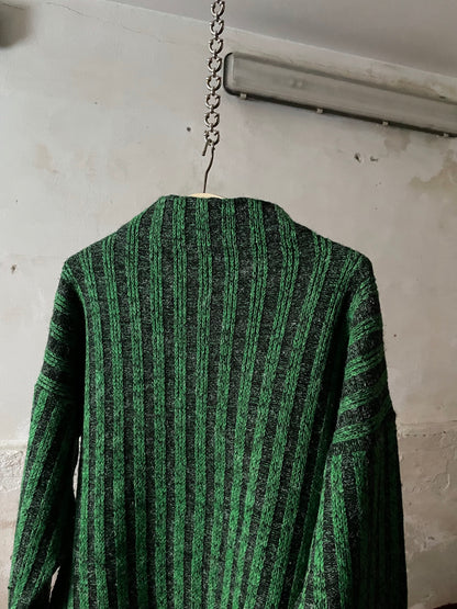 80s Nice pattern wool×acryl jumper