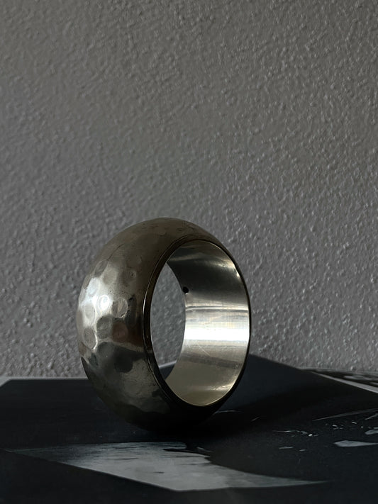 vintage silver 925 hammered bangle
