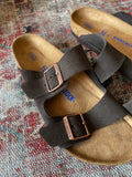 New Birkenstock suede sandal. sz 42