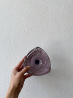 Bohemia glass ash tray- purple