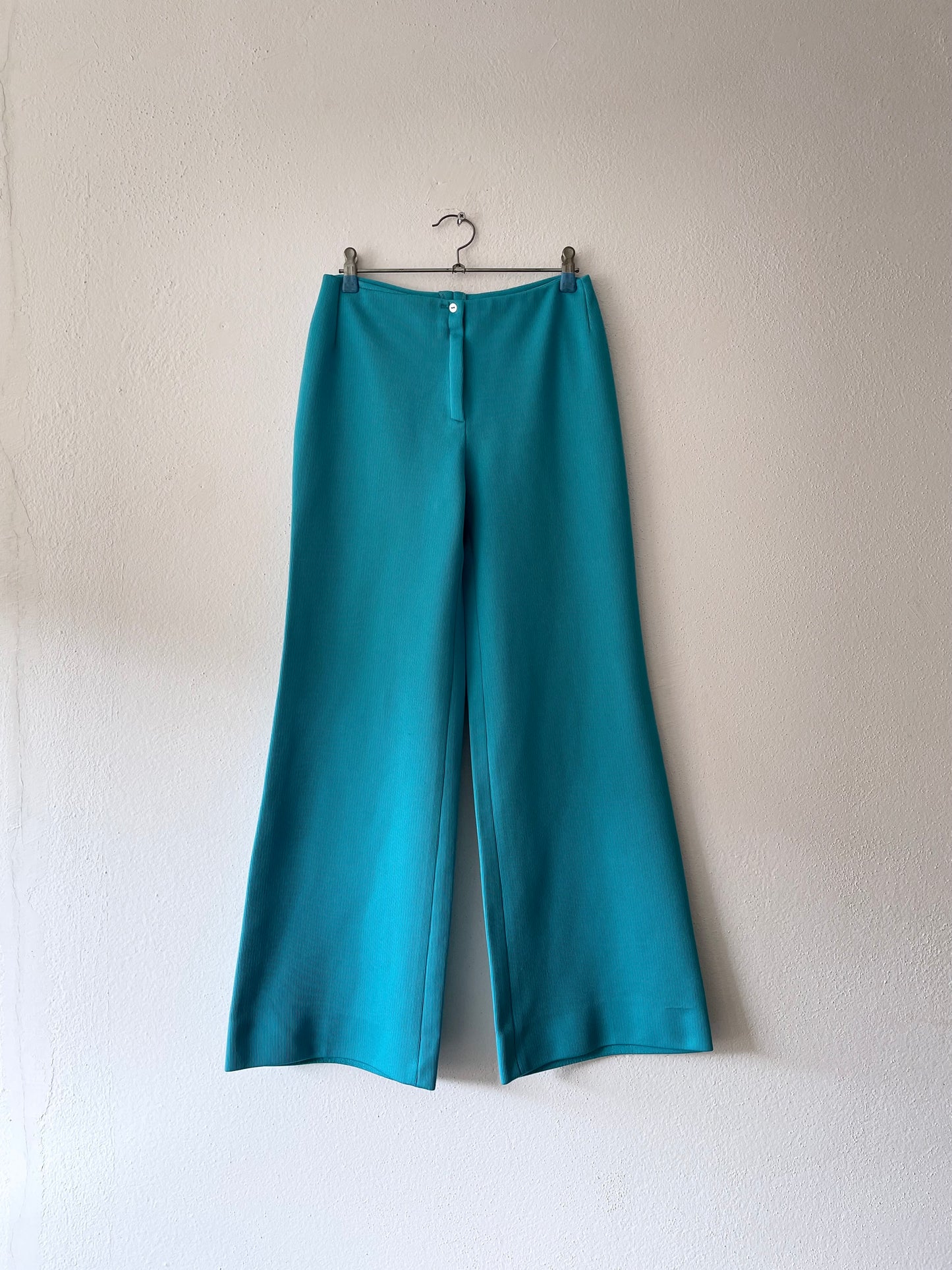 70's aqua blue trouser