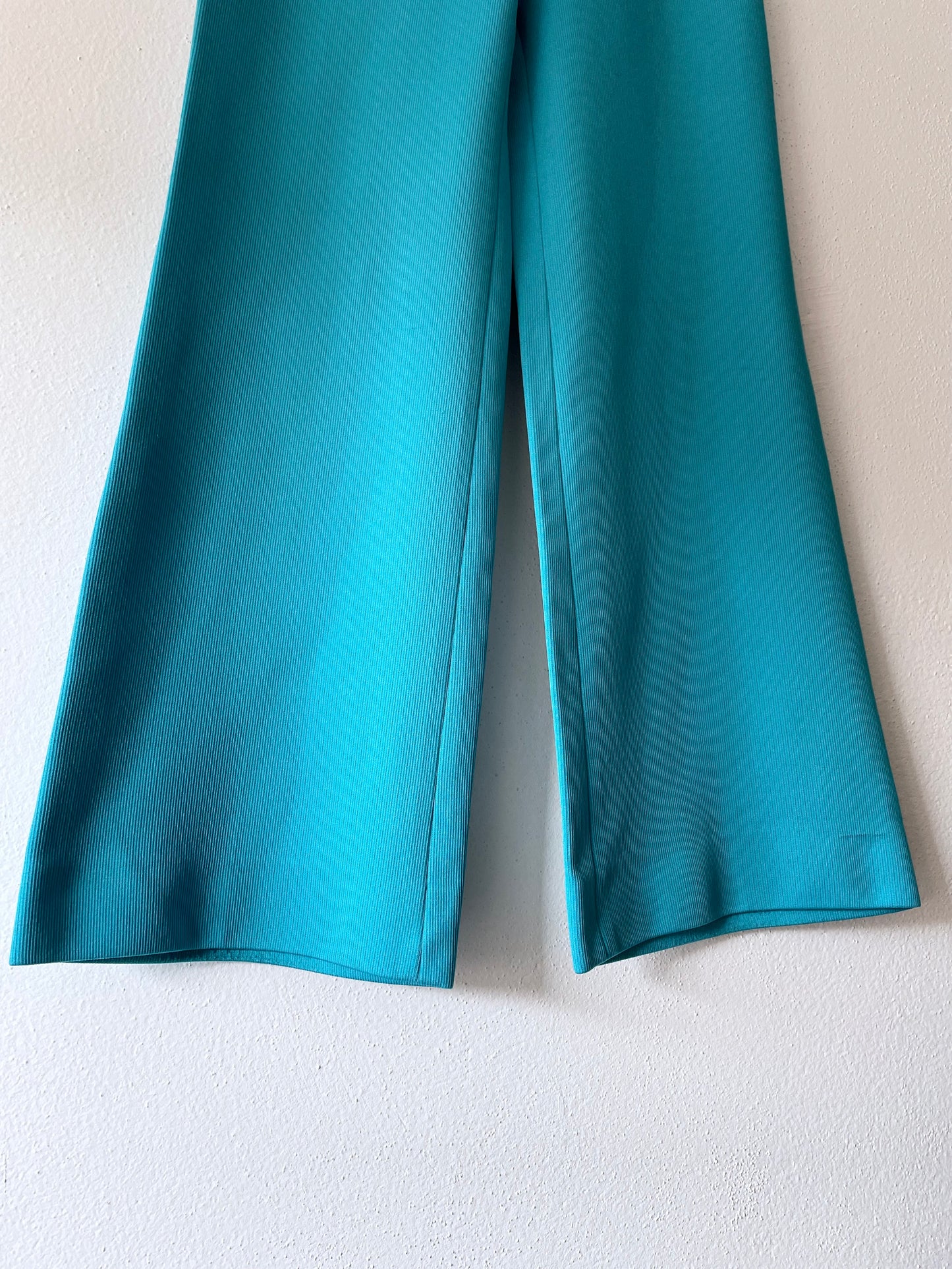 70's aqua blue trouser