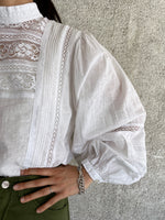 Cotton lace blouse