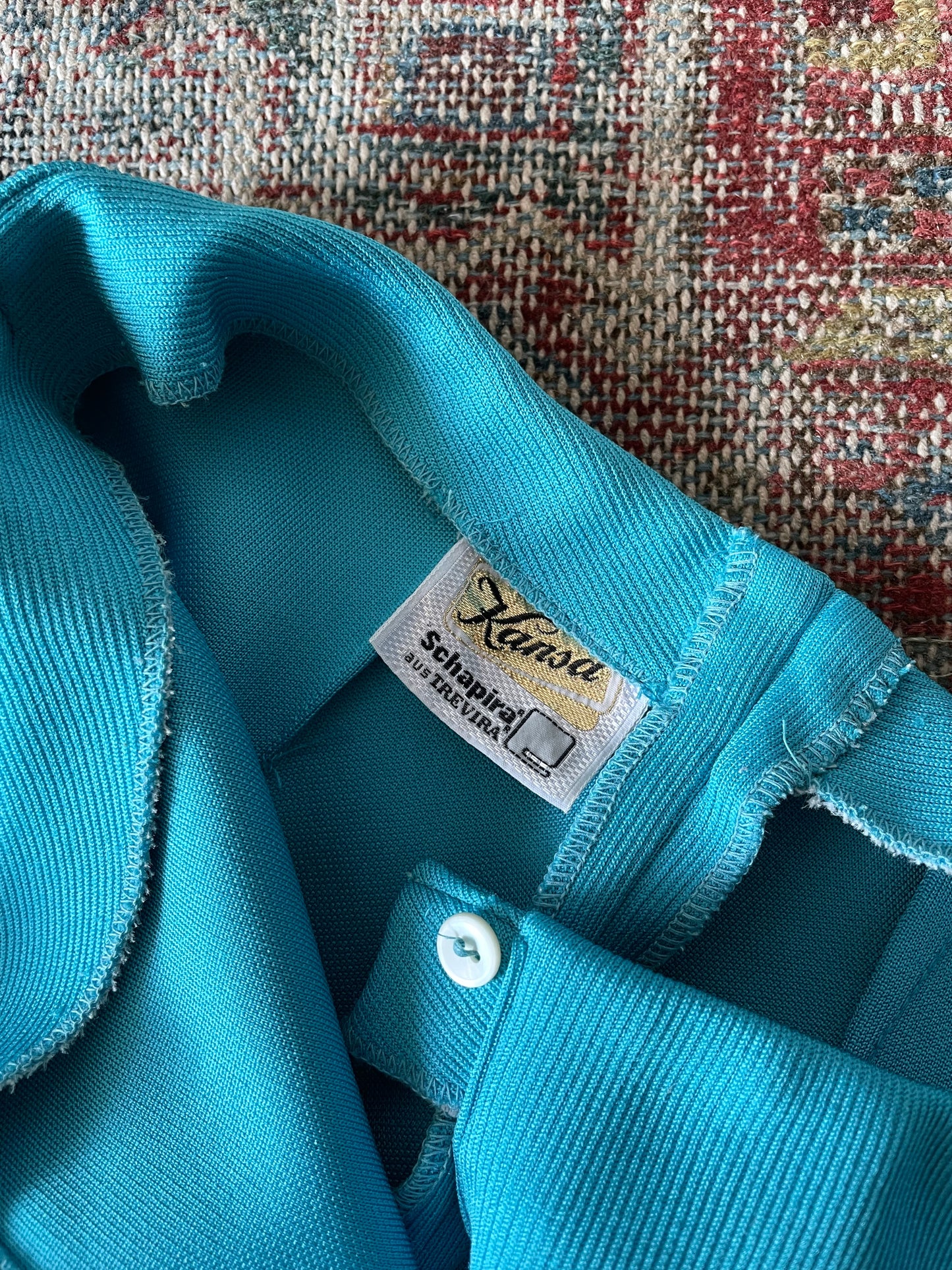 70's aqua blue trouser