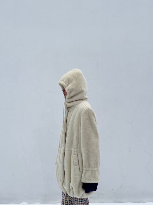 Llama wool snowman jacket