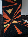 60's Hungary mid-century modern carpet. amazing piece!!