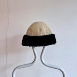 Vintage mouton reversible hat