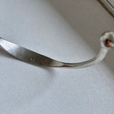 Sterling silver bangle for unisex