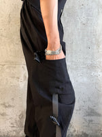 easy black cargo with belt