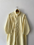 80s cotton jumpsuit in lemon