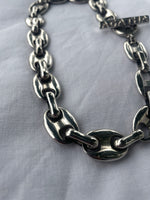 AGATHA silver tone chunky necklace