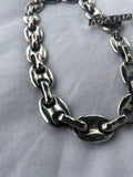 AGATHA silver tone chunky necklace