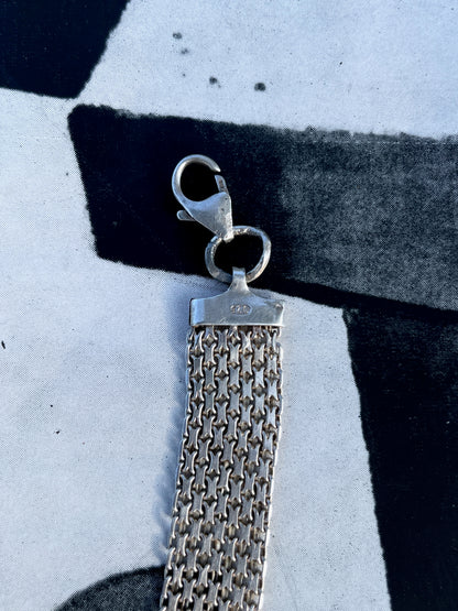 sterling silver chain-mail bracelet