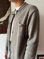 vintage button up knit jacket