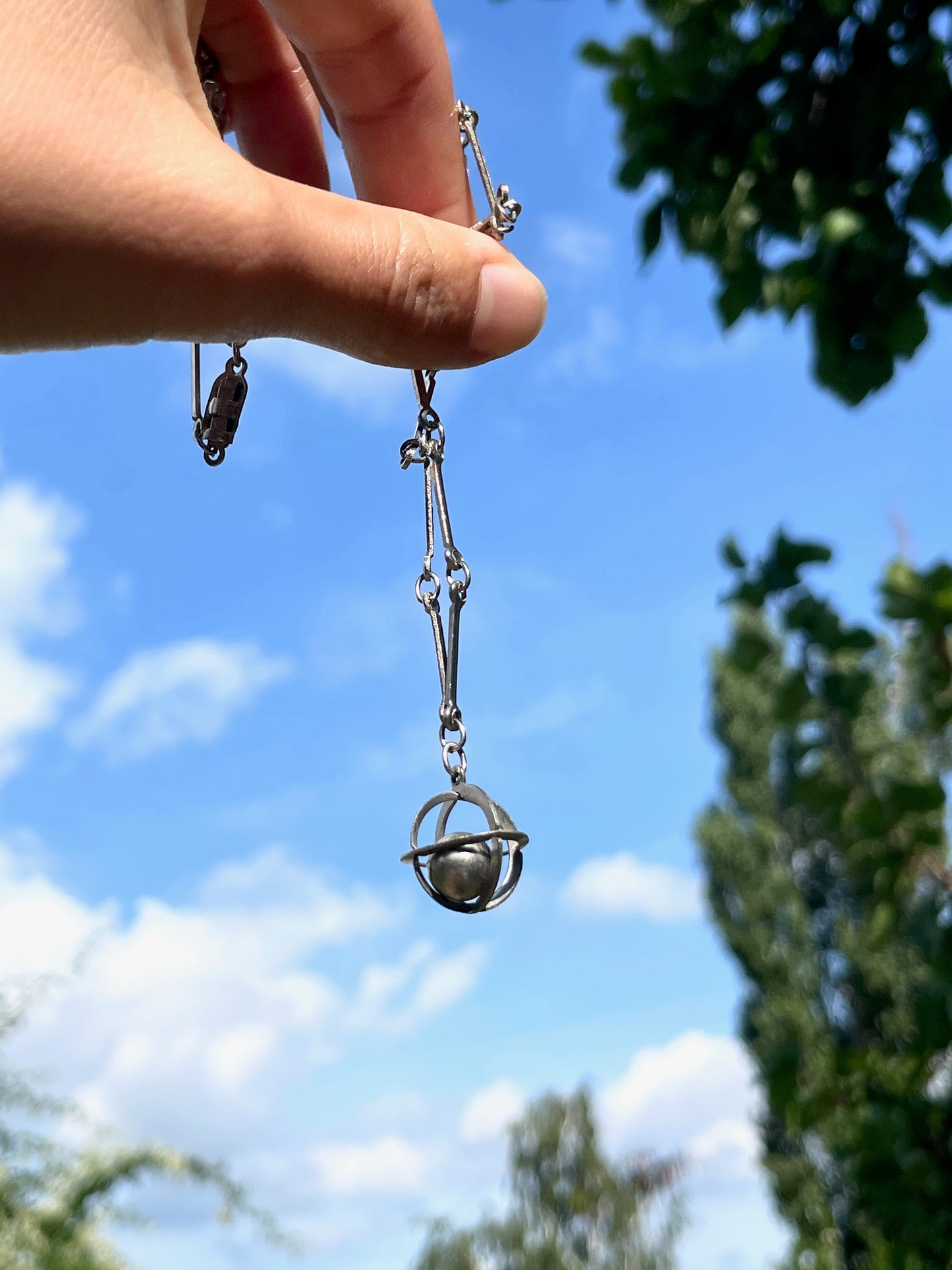 Orb pendant necklace