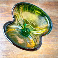 vintage bohemia glass vase