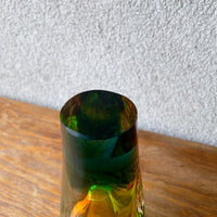 vintage bohemia glass vase
