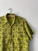 60's-70's leisure shirt. Nice pattern.