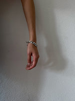 silver plated chain bracelet