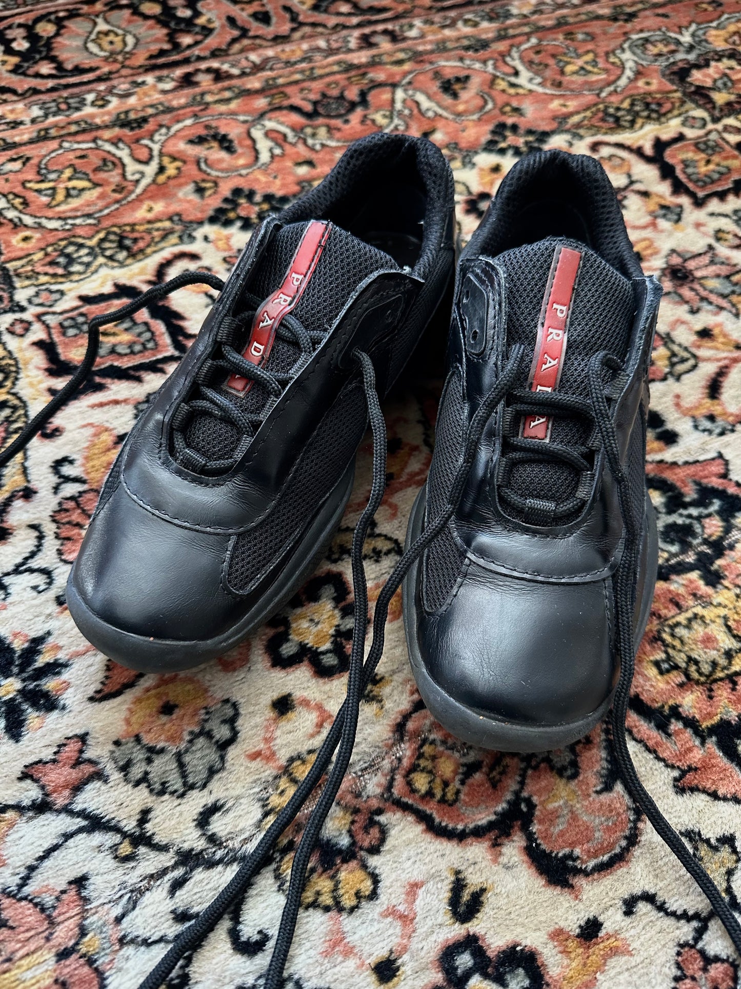 PRADA SPORT leather trainer