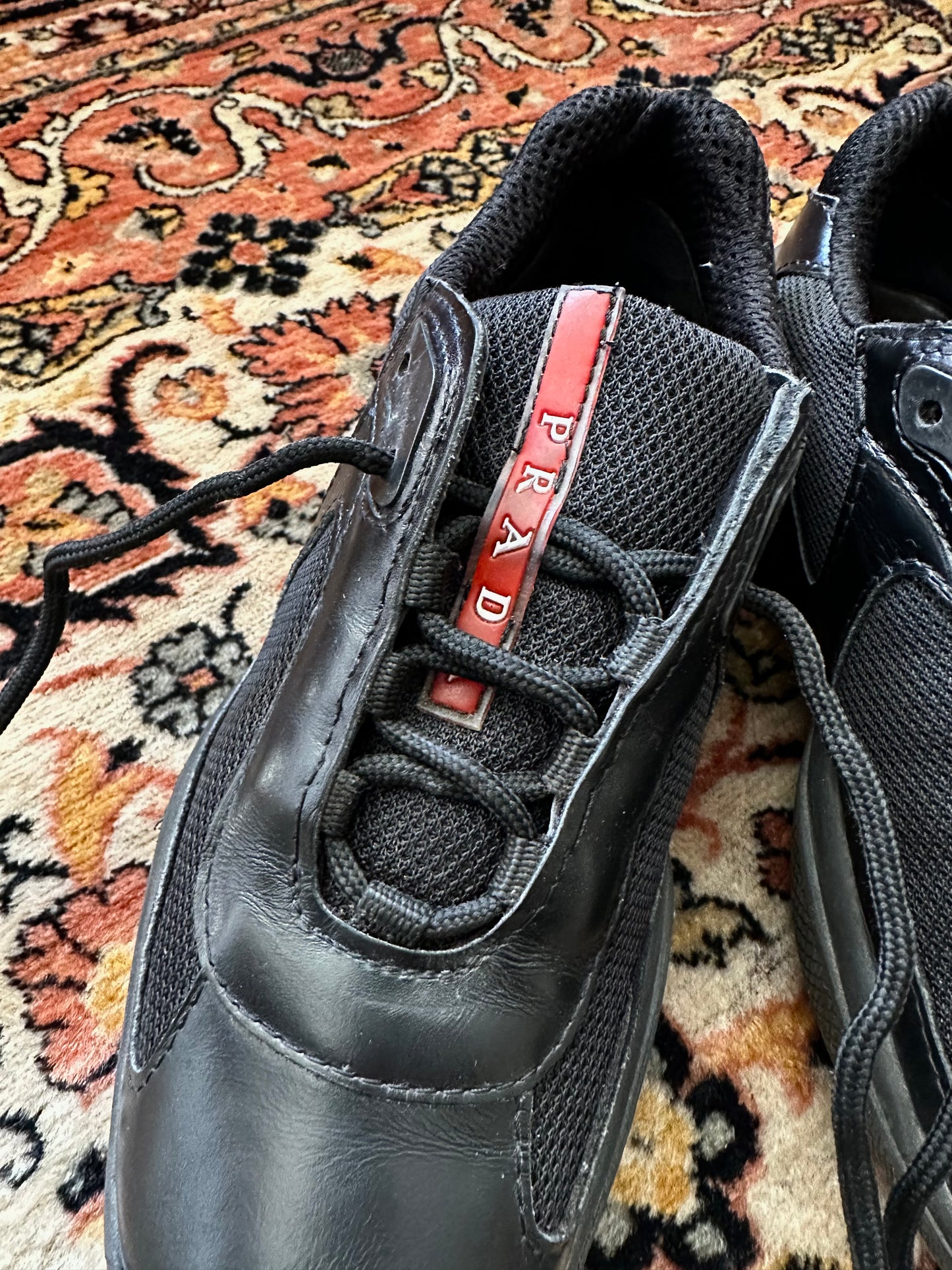 PRADA SPORT leather trainer