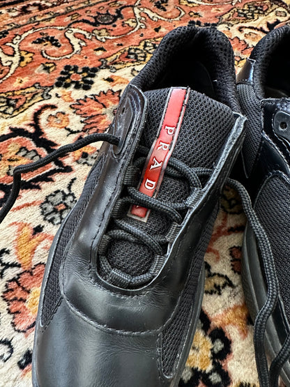 PRADA SPORT leather trainer