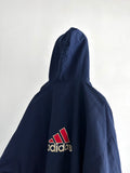 90s Adidas nylon pullover. Navy