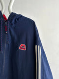 90s Adidas nylon pullover. Navy